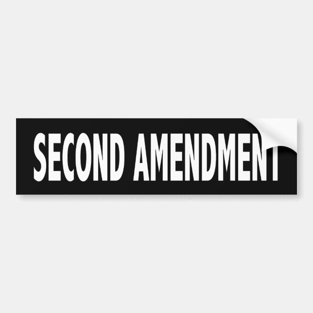 Second Amendment Bumper Sticker (Front)