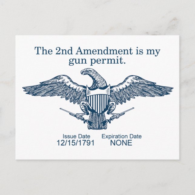 Second Amendment Card (Front)