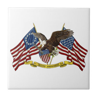 Second Amendment Liberty Eagle Tile