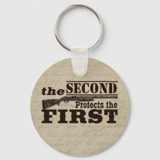 Second Amendment Protects First Amendment Key Ring