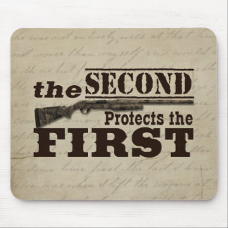 Second Amendment Protects First Amendment Mouse Pad