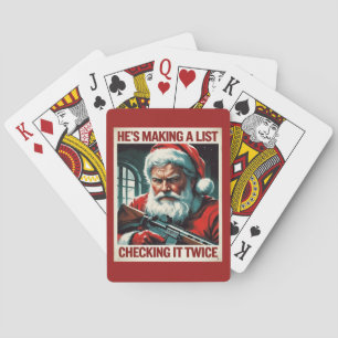Second Amendment Santa Cards   Gun Rights Poker