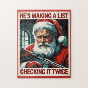 Second Amendment Santa Puzzle Gun Rights Jigsaw