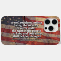 Second Amendment Typography Rustic US Flag