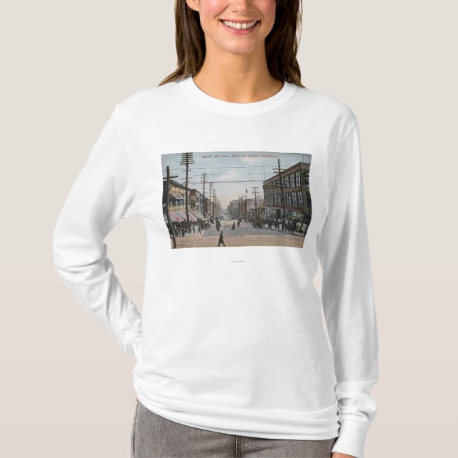 Second Ave View from Pike Street T-Shirt (Front)