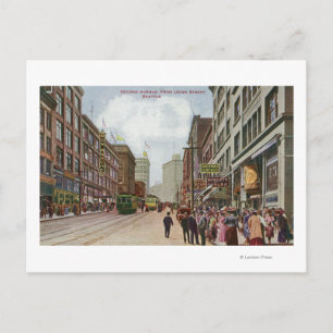 Second Avenue View from Union Street Postcard