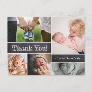 Second Baby Birth announcement with Big Sister Postcard