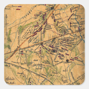 Second Battle of Bull Run Square Sticker