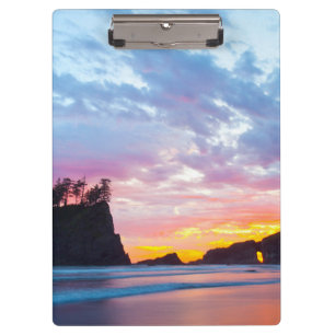 Second Beach at sunset, Washington Clipboard
