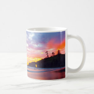 Second Beach at sunset, Washington Coffee Mug