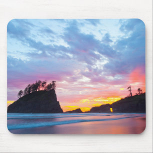 Second Beach at sunset, Washington Mouse Pad