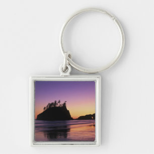 Second Beach at Twilight, Olympic NP, WA, USA Key Ring