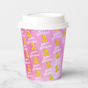 Second Birthday Paper Cups