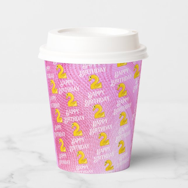 Second Birthday Paper Cups (Front)