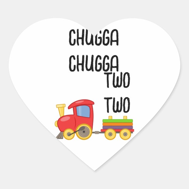 Second Birthday Train Sticker (Front)