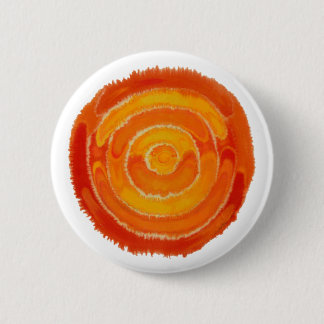 Second Chakra Healing Art #1 6 Cm Round Badge