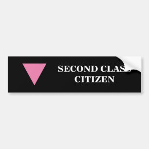 SECOND CLASS CITIZEN BUMPER STICKER