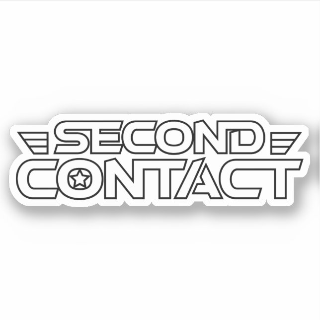 Second Contact Logo Vinyl Sticker (Front)