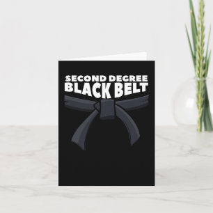 Second Degree Black Belt Martial Arts Karate 1  Card