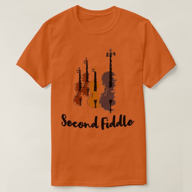 Second Fiddle Violinist Musical Classic TShirt (Design Front)