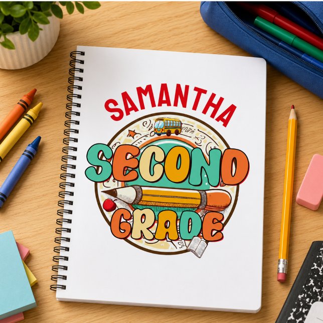 Second Grade – Cute Back to School Supplies Notebo Notebook (Second Grade – Cute Back to School Supplies Notebo Notebook)