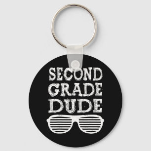 Second Grade Dude  Back To School Gift  Key Ring