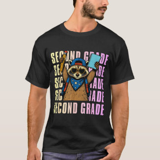 Second Grade Funny Racoon Back To School 2nd T-Shirt