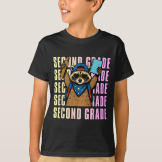 Second Grade Funny Racoon Back To School 2nd T-Shirt