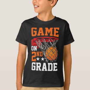 Second Grade Game On Basketball Back To School 2nd T-Shirt