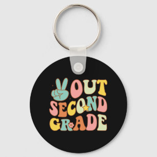 Second Grade Groovy Last Days School 2nd Grade  Key Ring
