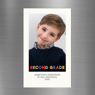 Second Grade Keepsake Photo Magnet