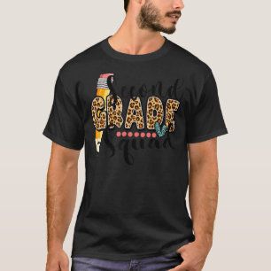 Second Grade Leopard Girls Boys Teacher Team 2nd G T-Shirt