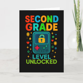 Second Grade Level Unlocked Gamer Ck To School Con Card