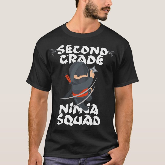 second grade ninja squad T-Shirt (Front)