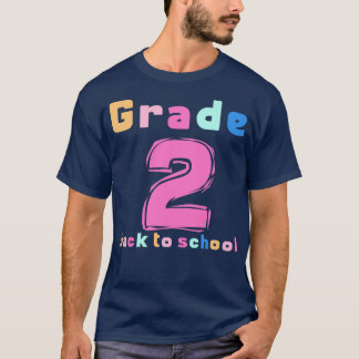 Second Grade Rainbow Girls Boys Teacher Cute 2nd T-Shirt