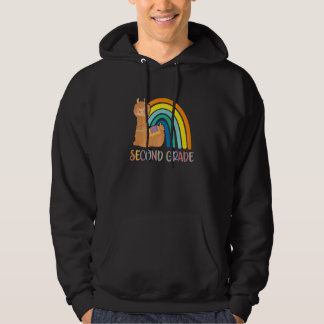 Second Grade Rainbow Girls Boys Teacher Team 2nd G Hoodie
