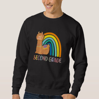 Second Grade Rainbow Girls Boys Teacher Team 2nd G Sweatshirt