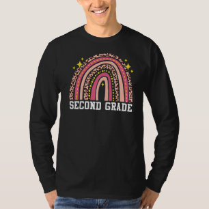 Second Grade Rainbow Leopard Back To School 2nd Gr T-Shirt