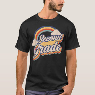 Second Grade Retro Girls Boys Teacher Team 2nd Gra T-Shirt
