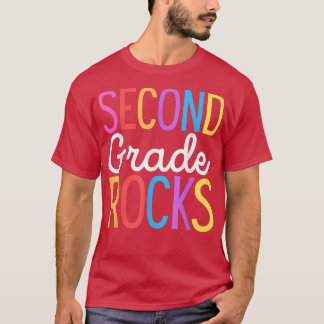 Second Grade Rocks 2nd Grade Back To School T-Shir T-Shirt