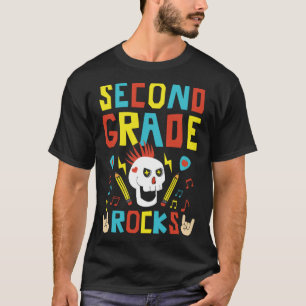 Second Grade Rocks First Day of School Second Grad T-Shirt
