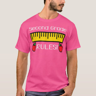 Second Grade Rules , Cute Back to School Teacher G T-Shirt