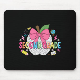 Second Grade Shirt Teacher Kids First Day Back To Mouse Pad
