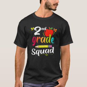 Second Grade Squad Back To School 2nd Graders Tea T-Shirt