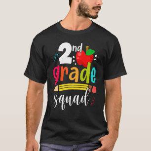Second Grade Squad Back To School First Day Teache T-Shirt
