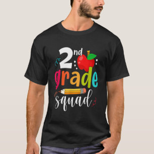 Second Grade Squad Funny Back To School 2nd Grader T-Shirt