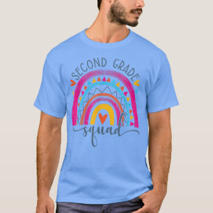 Second Grade Squad Hello First Day Of School Back T-Shirt