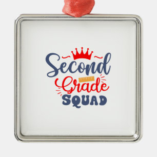 Second Grade Squad Metal Tree Decoration