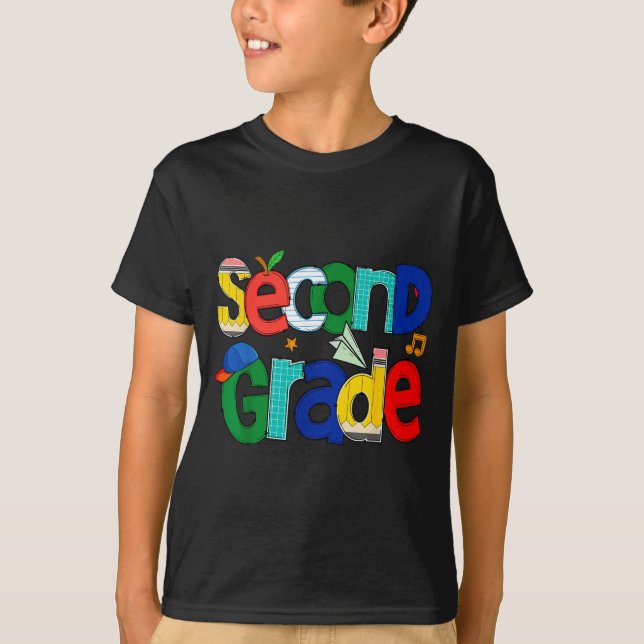 Second Grade Student School Clroom Learning Educat T-Shirt (Front)