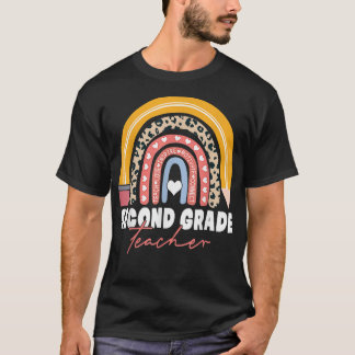 Second Grade Teacher 2nd Grade Back to School Rain T-Shirt